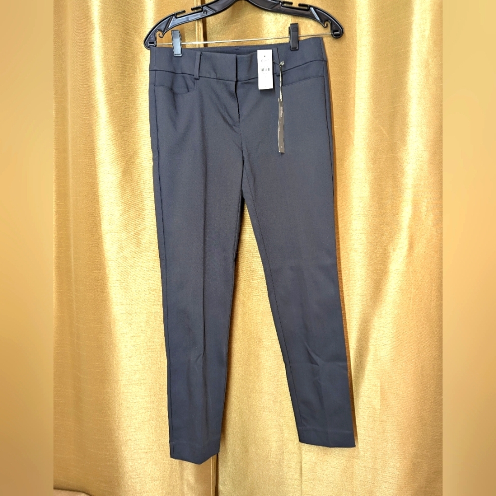 NWT Size 0 Dark Grey Curvy & Skinny Fit Ankle Length Pants 27 1/2 Inseam